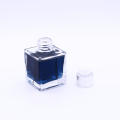 wholesale rattan stick fragrance transparent 100ml empty square reed diffuser glass bottle